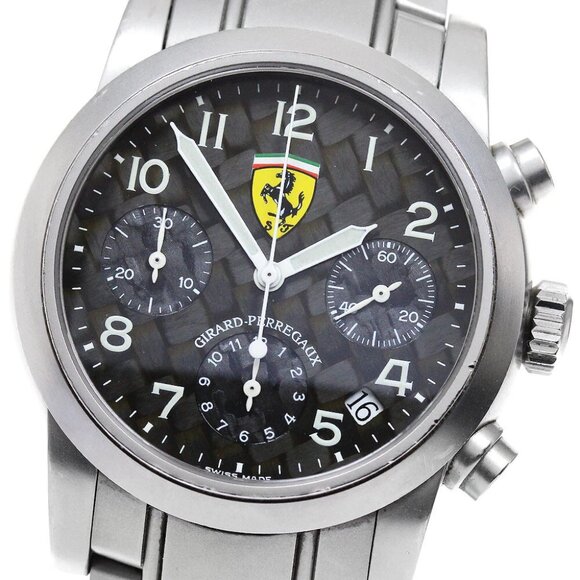 GIRARD PERREGAUX Ferrari 8020 Chronograph black Dial Automatic Men's Watch_8... - Picture 1 of 6